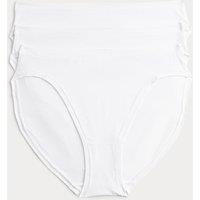 Body by M&S 3pk Flexifit Modal High Leg Knickers White