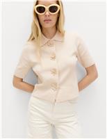 Button Detail Slim Fit Cardigan