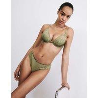 Rosie Silk & Lace Miami Knickers Olive