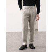 Autograph Tapered Fit Lyocell Rich Trousers Light Grey