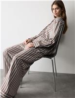 Pure Cotton Sateen Striped Pyjama Set