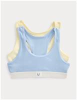 2 Pack Cotton Rich Sailing Club Crop Tops (7-16 Yrs)