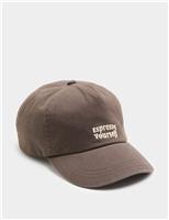 M&S Pure Cotton Embroidered Baseball Cap Paprika