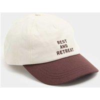 M&S Pure Cotton Embroidered Baseball Cap Brown Mix