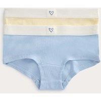 M&S 2 Pack Cotton with Stretch Sailing Club Shorts (5-16 Yrs) Blue Mix