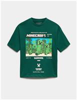Pure Cotton Minecraft Graphic T-Shirt (6-16 Yrs)