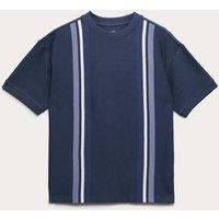M&S Pure Cotton Striped T-Shirt (6-16 Yrs) Navy Mix