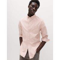 M&S Pure Cotton Ultimate Oxford Shirt Rust