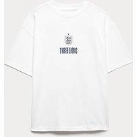 M&S Pure Cotton FA England Graphic T-Shirt (6-16 Yrs) White