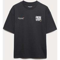 M&S Pure Cotton McLaren Graphic T-Shirt (6-16 Yrs) Black