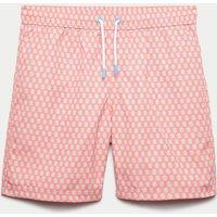 M&S Floral Print Swim Shorts (6-16 Yrs) Orange