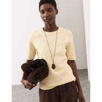 Autograph Cotton Rich Premium T-Shirt Soft Yellow