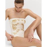 M&S Cornelli Padded Bandeau Swimsuit Ivory