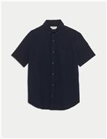 M&S Ultimate Pure Cotton Oxford Shirt Light Apricot