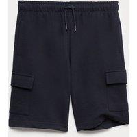 M&S Cotton Rich Jersey Cargo Shorts (6-16 Yrs) Navy