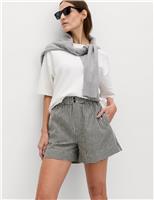 Gingham High Waisted Shorts