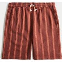 M&S Cotton Rich Striped Shorts (6-16 Yrs) Red Mix