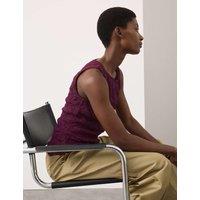 Autograph Textured Smocked Vest Top Grape