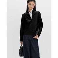 M&S Faux Leather Jacket Black