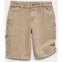M&S Denim Carpenter Shorts (6-16 Yrs) Brown