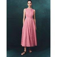Autograph Pure Ramie Godet Waisted Maxi Dress Dusty Pink