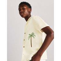 M&S Pure Cotton Textured Shirt (6-16 Yrs) Ivory