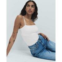 M&S Cotton Rich Secret Support Bandeau Multiway Vest White