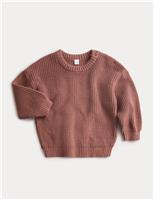 Pure Cotton Knitted Jumper (0-6 Yrs)