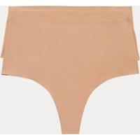 Body by M&S 2 Pack Body Invisibles No VPL Shaping Thongs Sunstone