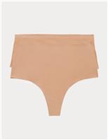 Body by M&S 2 Pack Body Invisibles No VPL Shaping Thongs Sunstone