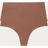 Body by M&S 2 Pack Body Invisibles No VPL Shaping Thongs Jasper