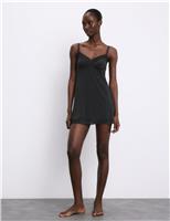 Boston Microfibre Non Wired Lace Trim Slip