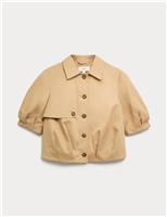 Pure Cotton Balloon Sleeve Jacket