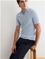 Merino Wool with Silk Knitted Polo Shirt