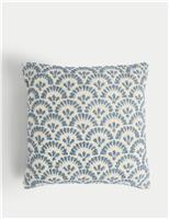 Pure Cotton Fan Jacquard Cushion