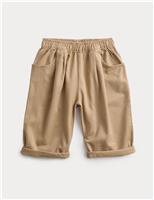 Pure Cotton Pleated Oversized Chinos (0-6 Yrs)
