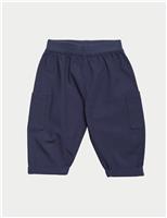 2 Pack Pure Cotton Cargo Trousers (0-3 Yrs)