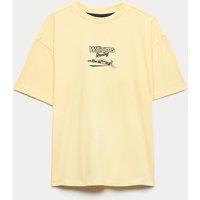 M&S Pure Cotton Williams Racing Graphic T-Shirt (6-16 Yrs) Yellow