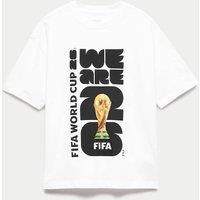 M&S Pure Cotton FIFA World Cup 26 T-Shirt (2-16 Yrs) White