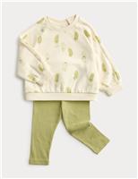 2 Piece Little Pickle Sweatshirt & Leggings Outfit (0-3 Years)
