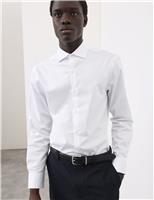 Autograph Slim Fit Cotton Performance Shirt Natural