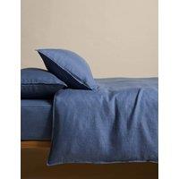 M&S Pure Linen Bedding Set Slate Blue
