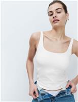 M&S Secret Support Scoop Neck Bra Vest Soft Pink