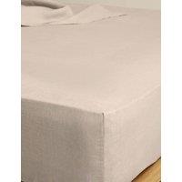 M&S Pure Linen Deep Fitted Sheet Linen