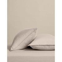 M&S 2 Pack Pure Linen Standard Pillowcases Linen