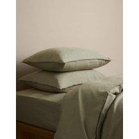 M&S Pure Linen Bedding Set Soft Khaki