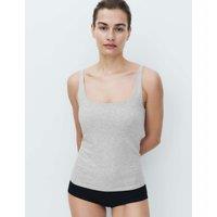 M&S Secret Support Scoop Neck Bra Vest Grey Marl