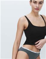 M&S Secret Support Scoop Neck Bra Vest Black