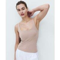M&S Secret Support Scoop Neck Bra Vest Mushroom