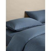 M&S Egyptian Cotton 400 Thread Count Silky Bedding Set Slate Blue